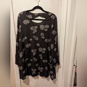 Mossimo dark gray, long sleeve dress, size medium